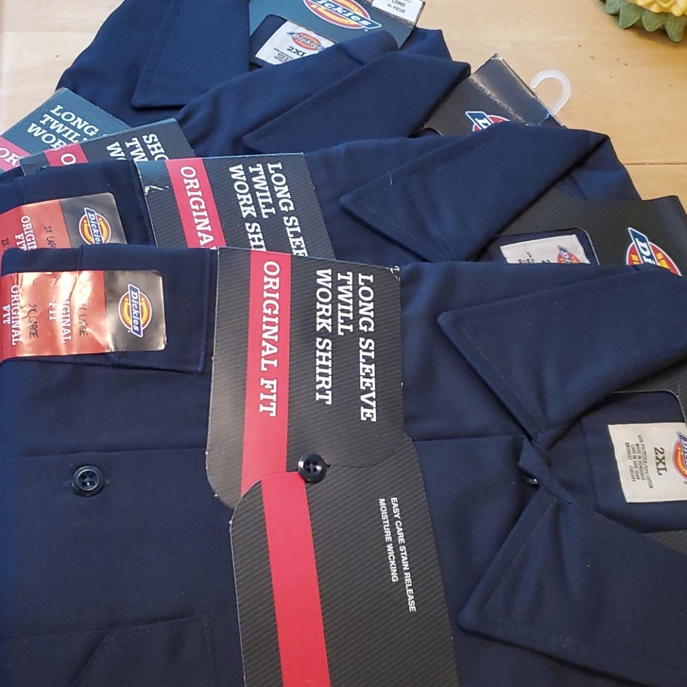 Mens dickies long sleeve work shirt